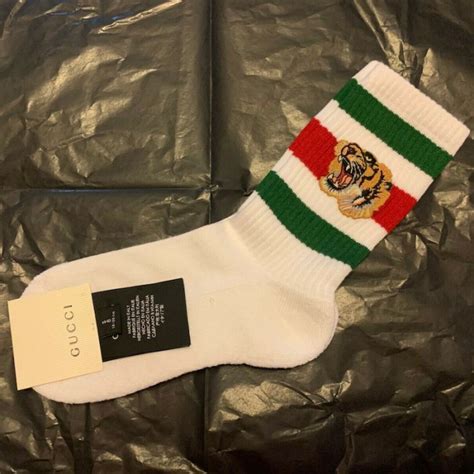 gucci over the knee socks|Gucci socks tiger black.